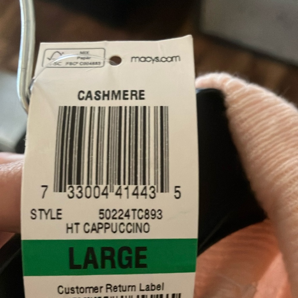 2 ply cashmere sweater in blush pink large from Macys